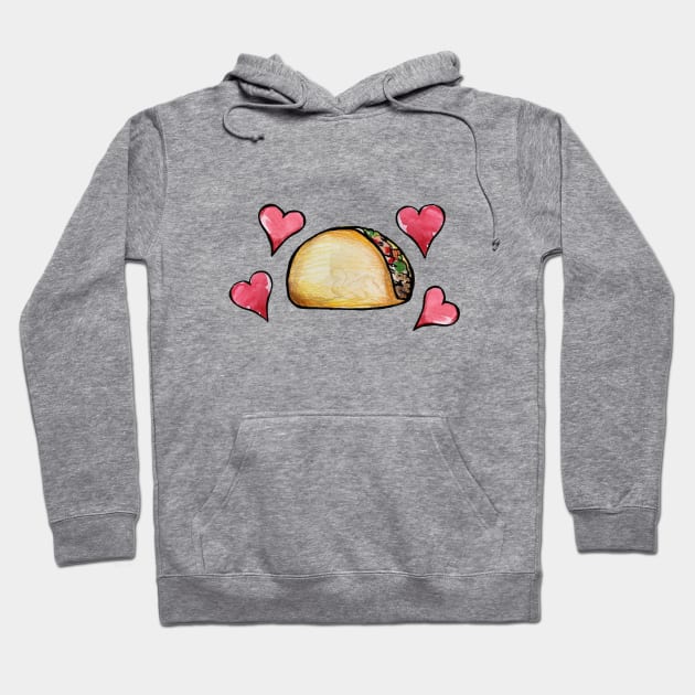 Taco LOVE Hoodie by bubbsnugg